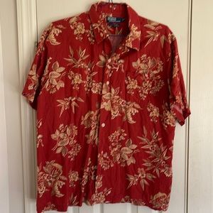 Polo by Ralph Lauren. XL.  Tan and reddish orange